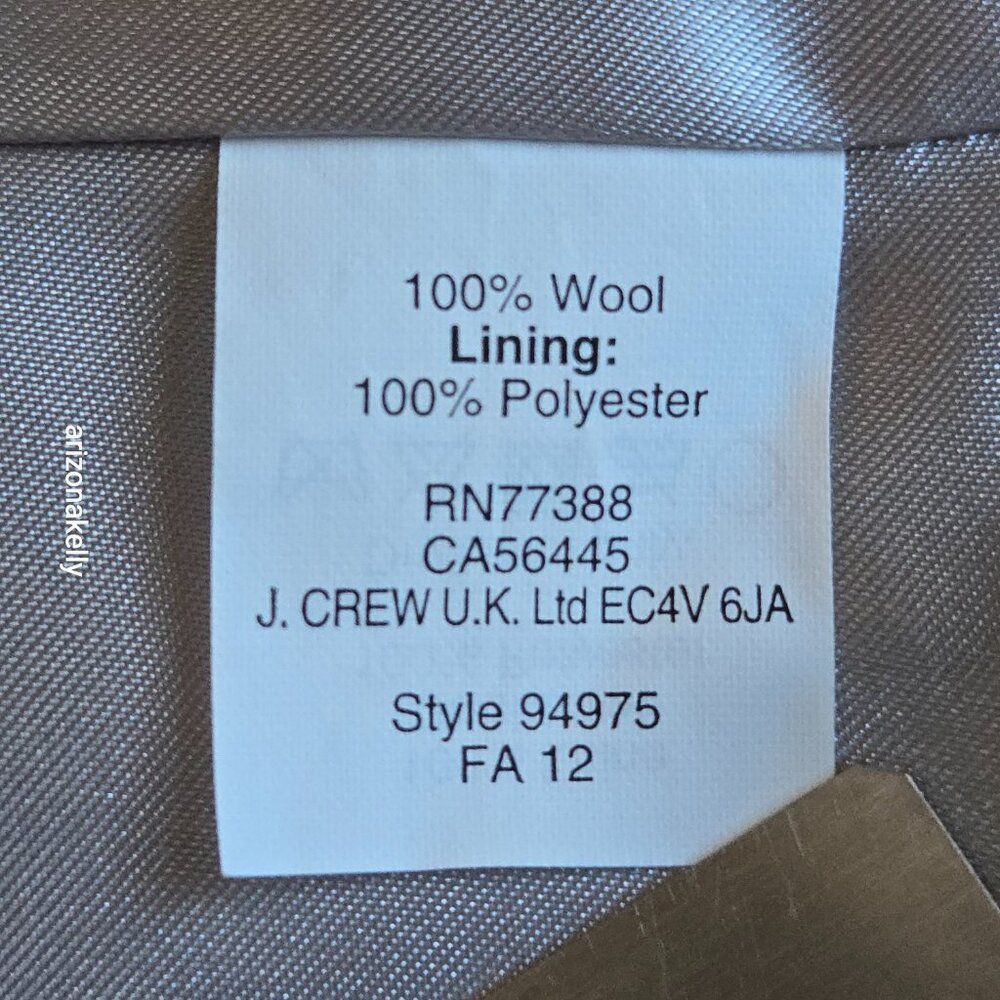 NWT J.Crew Schoolboy Blazer Wool Herringbone Blue Size 2 - Picture 9 of 12